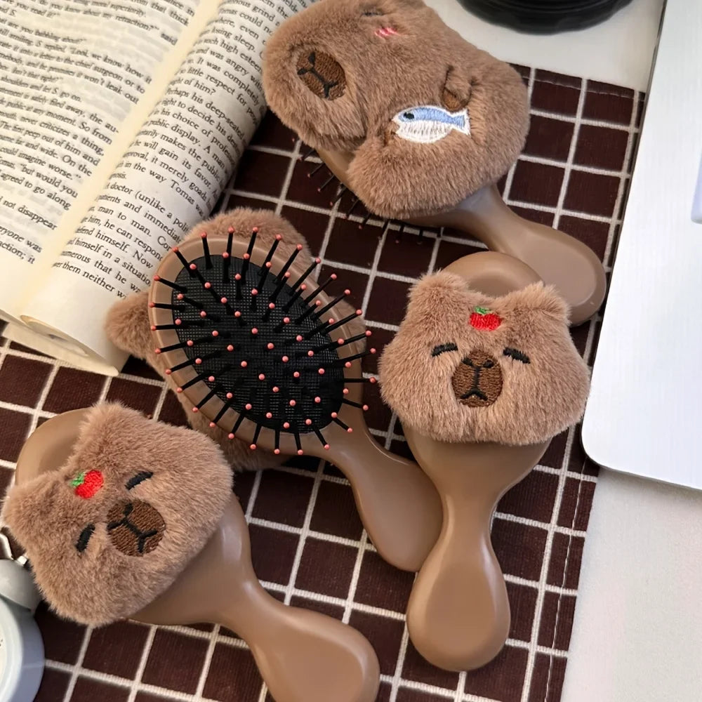 Capybara Mini Air Cushion Hair Brush – Portable Scalp Massager