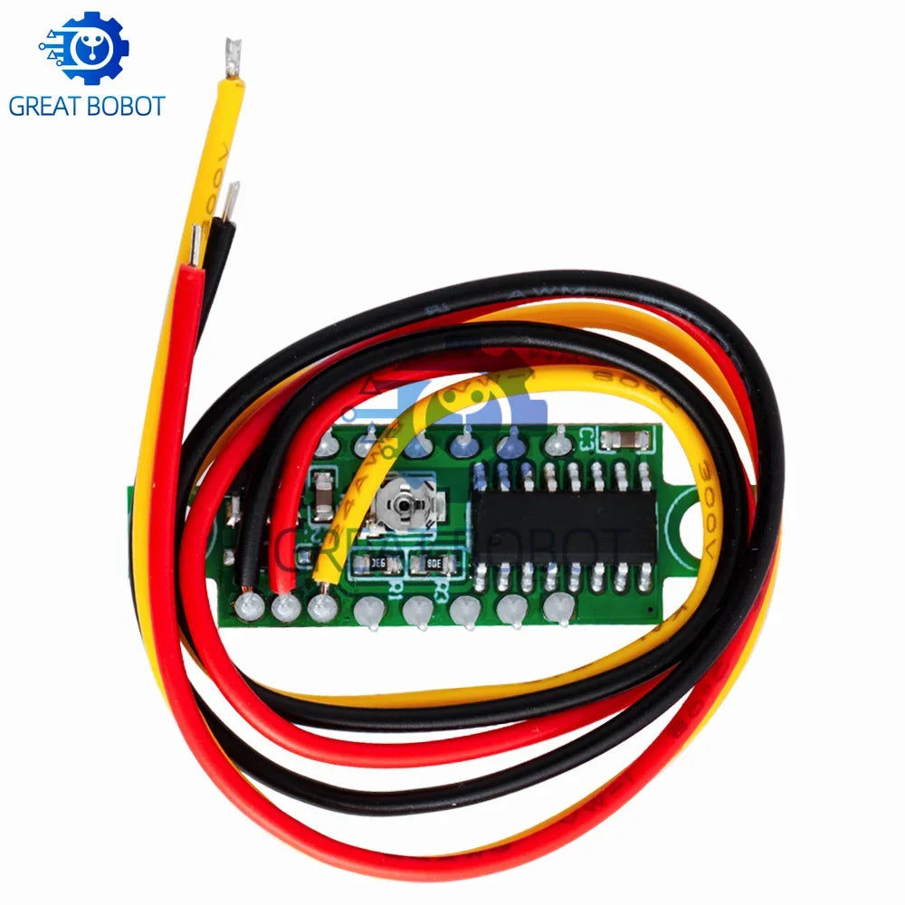 Mini DC Digital Voltmeter – 0.28" LED Panel Meter 4.5V–100V