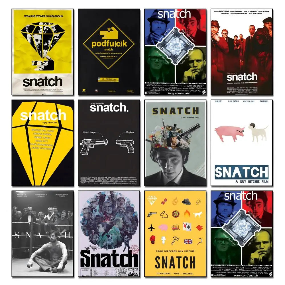 Snatch Movie Poster – HD Waterproof Wall Art Print
