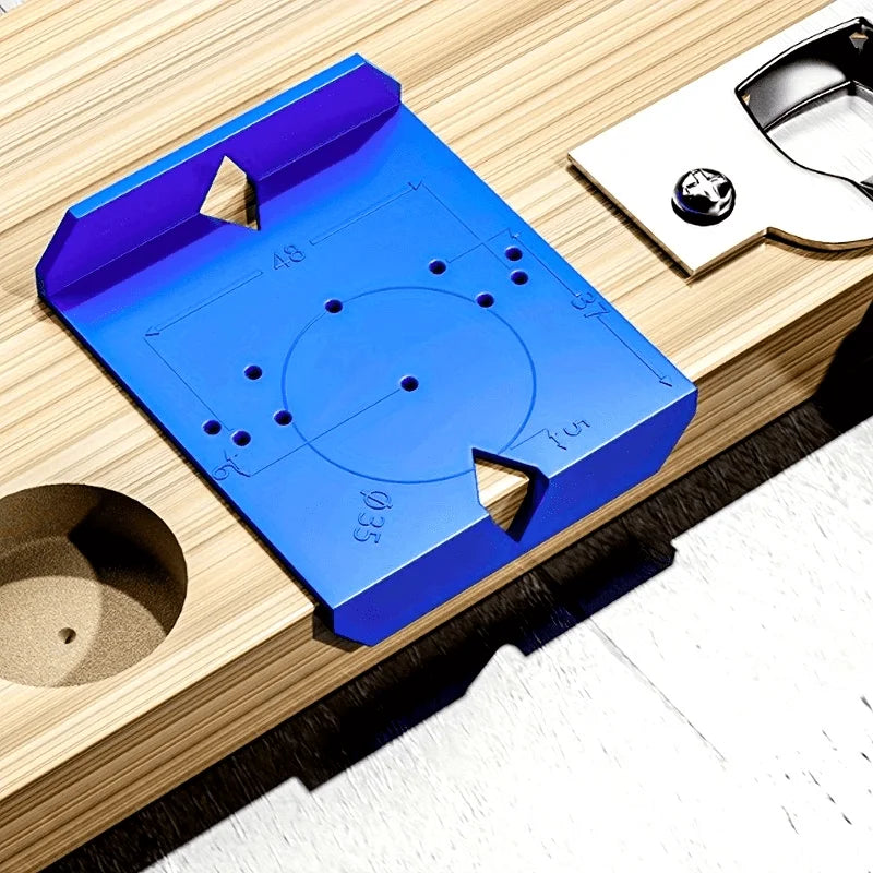 35 Hinge Drilling Locator Cabinet Door Punching Positioning Ruler