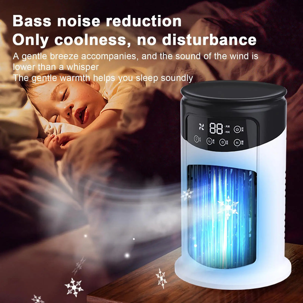 Portable Evaporative Air Cooler – 6-Speed Fan & Humidifier
