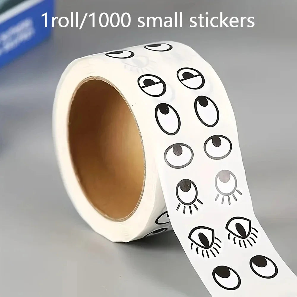 1000 Pcs Self-Adhesive Eye Stickers for Crafts & Scrapbooking