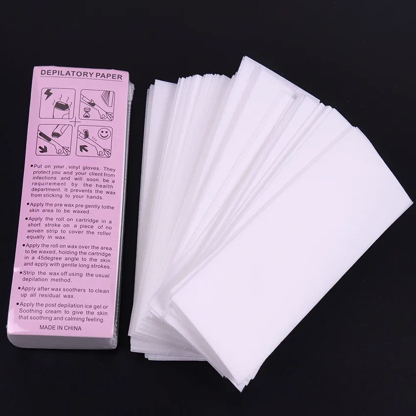 Alileader 100 Non-Woven Wax Strips – Body, Face & Bikini