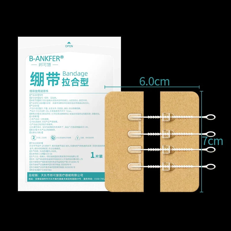 Zipper Wound Closure Patch – Sutureless Hemostatic Bandage