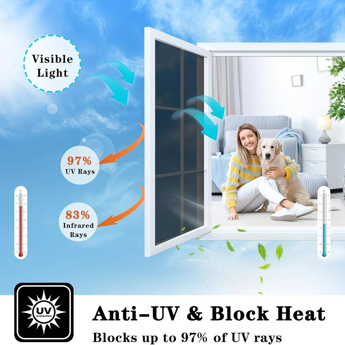 Reflective Window Film – Heat Insulation, UV & Privacy