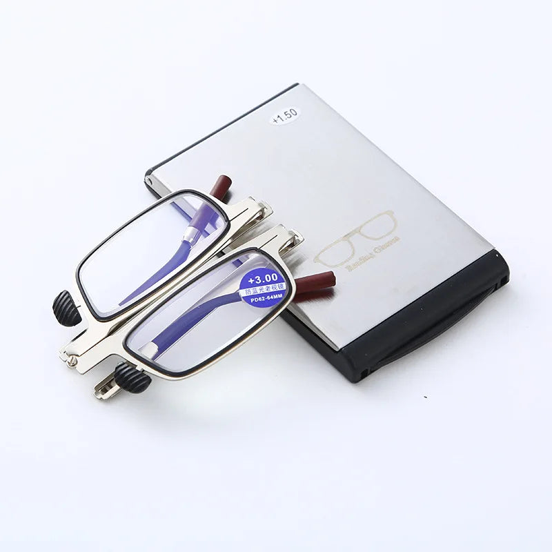 Folding Anti Blue Light Bifocal Reading Glasses – HD Portable