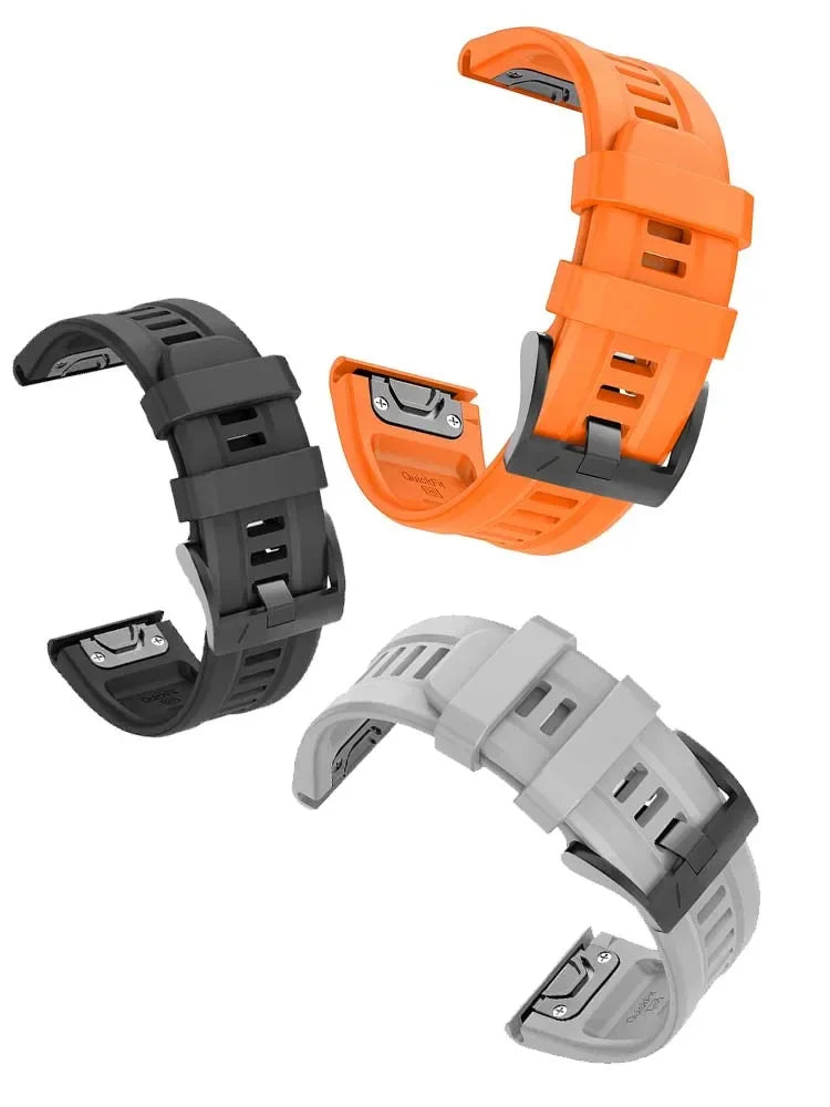 Silicone QuickFit Watch Band for Garmin Fenix & Instinct 22/26mm