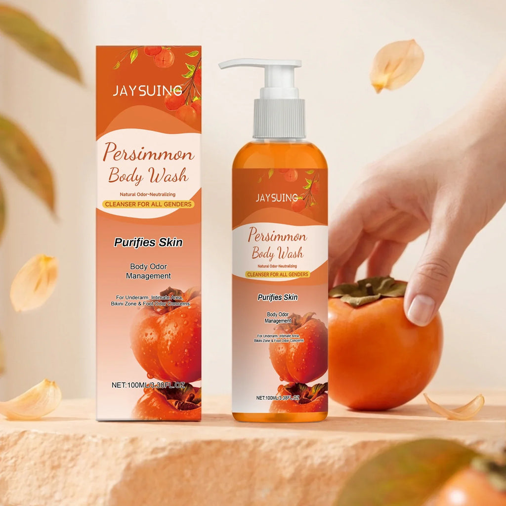 Persimmon Shower Gel – Exfoliating & Deodorizing Body Wash 100ml