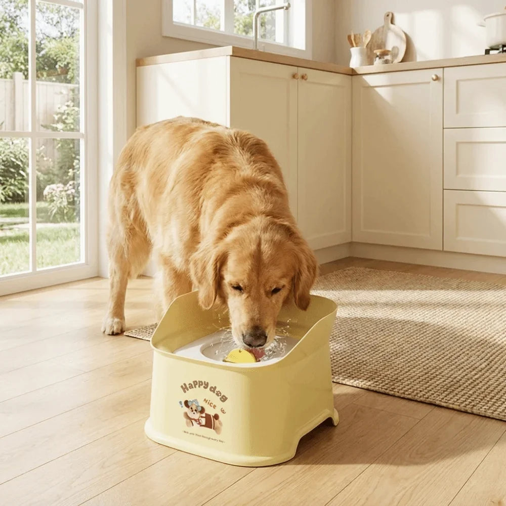Spill-Proof Dog Floating Water Bowl | Non-Slip Large Capacity