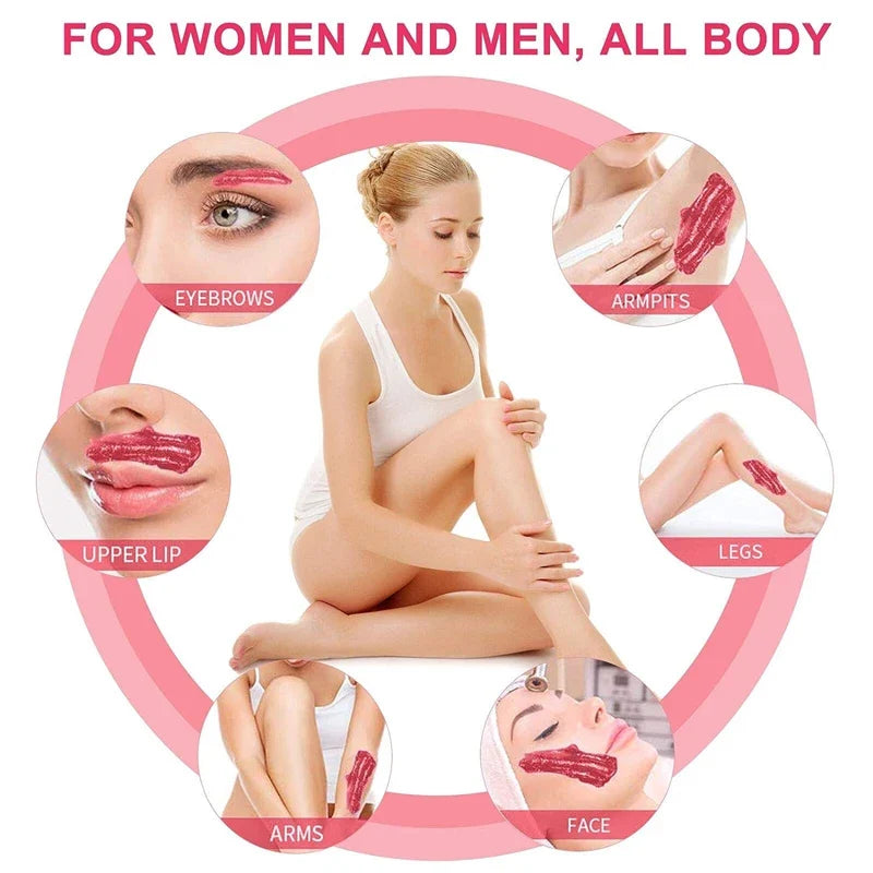 Hard Wax Beans 50/200/500g – Painless Body Hair Removal