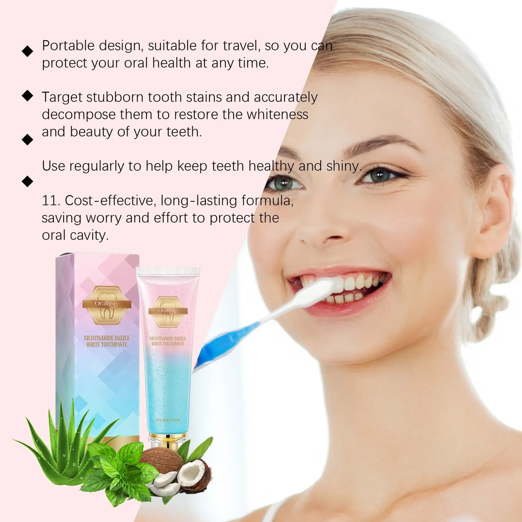 Oralhoe Niacinamide Whitening Toothpaste | Sensitive Gums & Fresh Breath