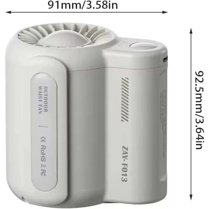 HOMEFISH Wearable Neck Fan – Rechargeable Hands-Free Cooling