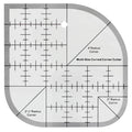 Acrylic Non-Slip Curved Corner Cutter Ruler | Quilting Template