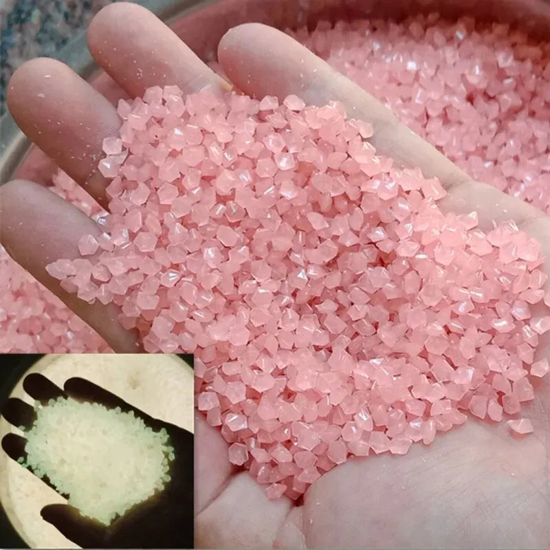 1000pcs Glow in the Dark Pebbles – Garden Path & Aquarium Decor