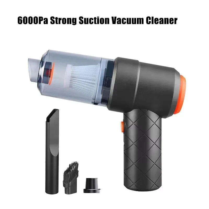 Cordless Handheld Car Vacuum 6000Pa 120W | Wet & Dry + Blower