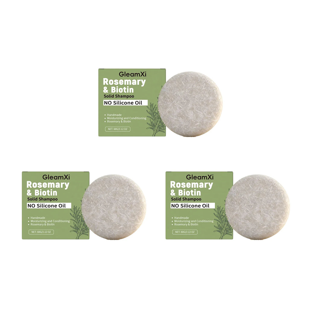 Rosemary Biotin Shampoo Soap Anti-hair Loss Fluffy Thickening