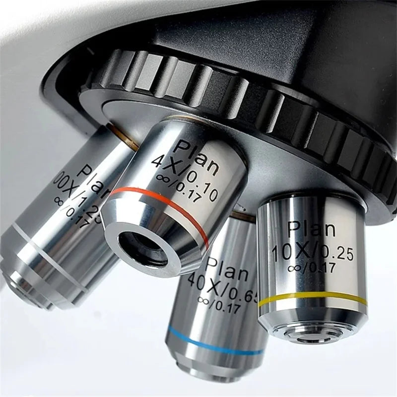 Achromatic Microscope Objective Lens 4X 10X 20X 40X 60X 100X
