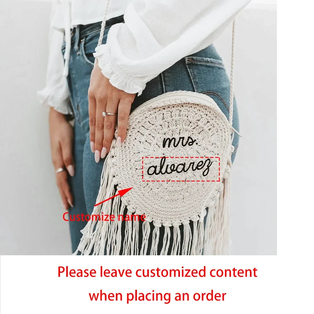 Personalized Mrs Fringe Purse | Bridal Shower & Wedding Gift