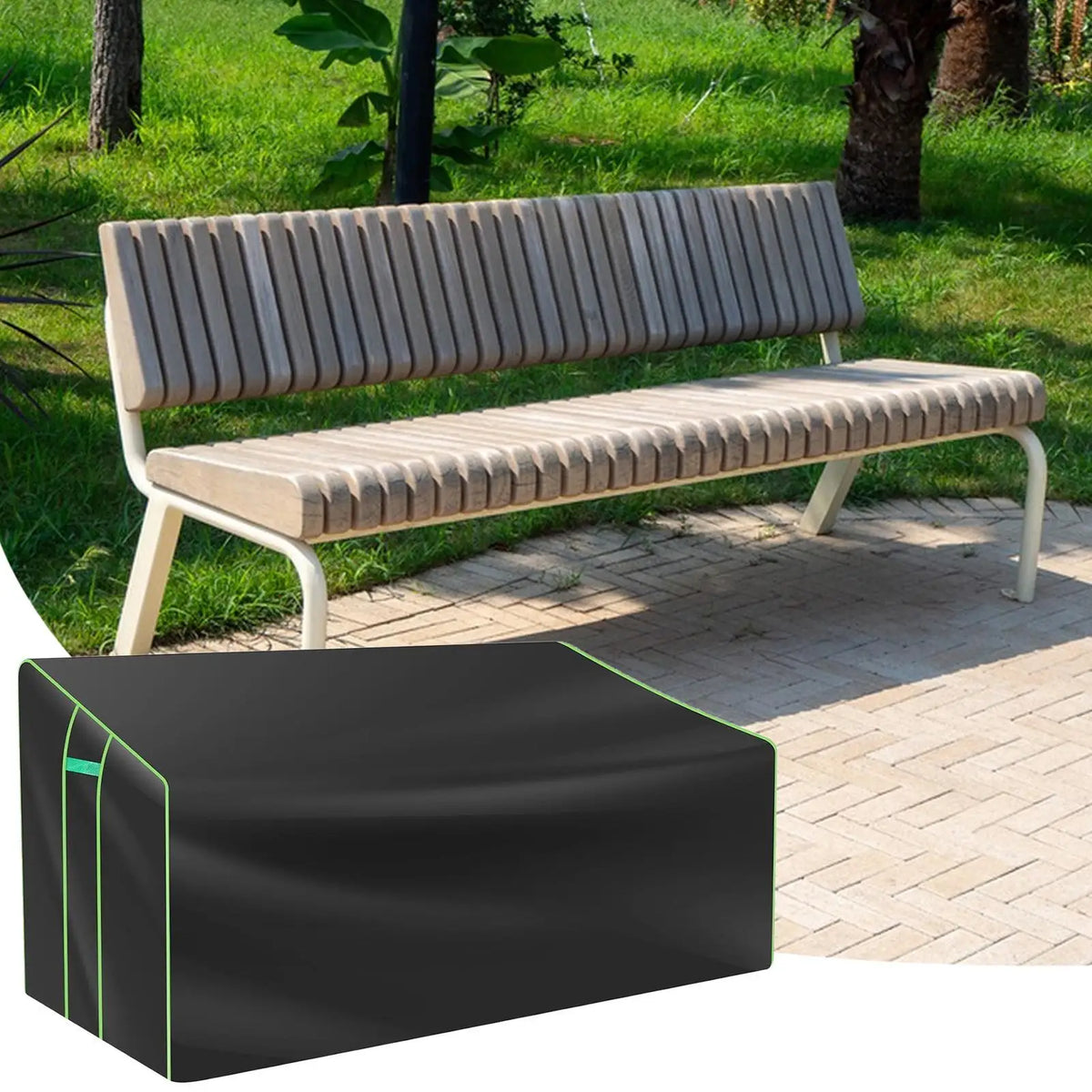 Heavy-Duty Outdoor Loveseat Cover | Waterproof 2-Seater Bench