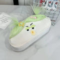 Kawaii Plush Pencil Case – Large Capacity Cartoon Big Mouth Girl