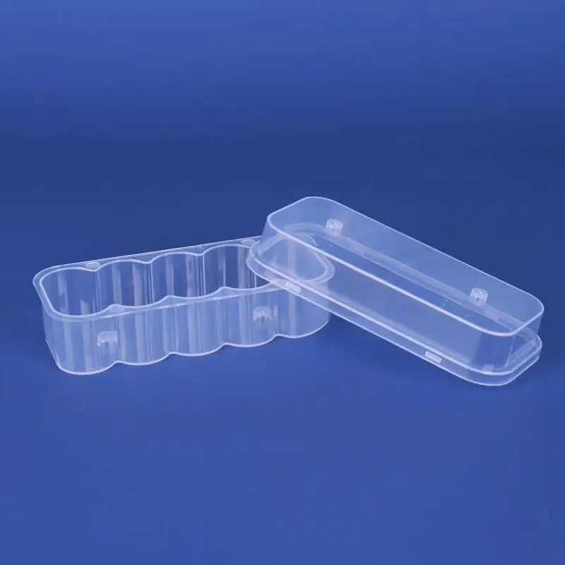5-Pack Stackable Microtube Vial Storage Box | 3–10mL Clear Case