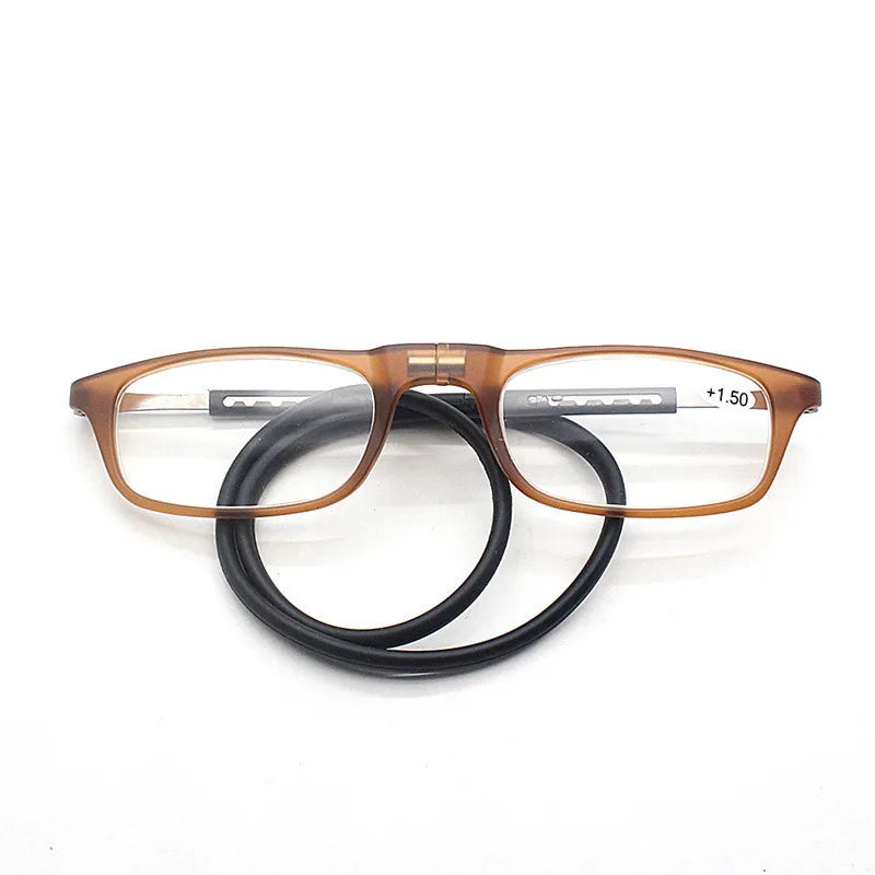 Folding Neck-Hanging Reading Glasses – HD Magnetic Resin Lenses