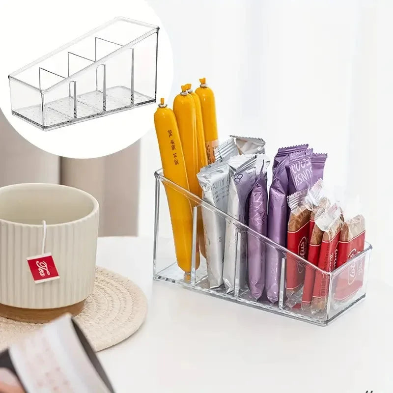 Romote Control Holder 4 Compartments Clear Home Decor Kitchen