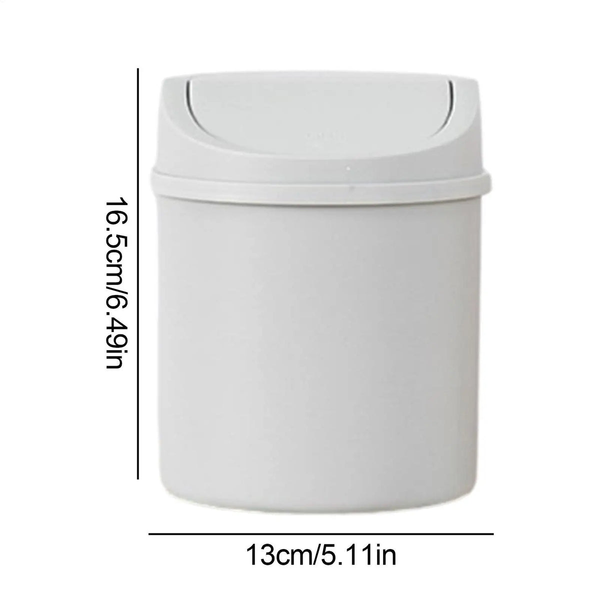 Mini Tabletop Trash Can Flip Lid – Odor-Proof Desk Waste Bin