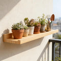 Farmhouse Floating Wood Wall Shelf | Plants, Books & Décor