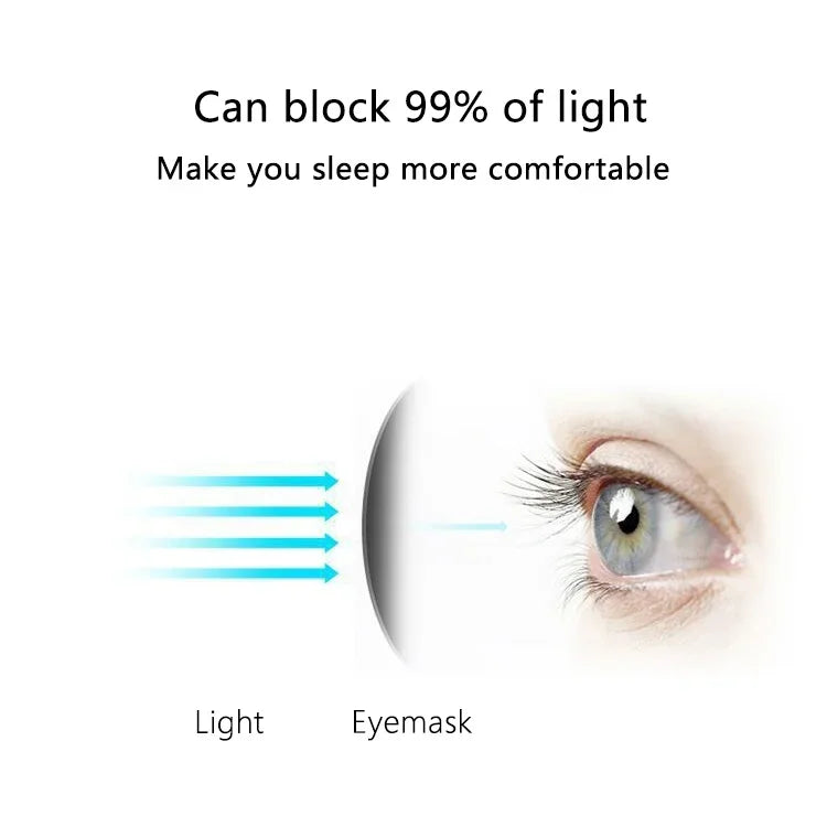 3D Sleep Mask Adjustable Blindfold Eye Cover – Men & Women