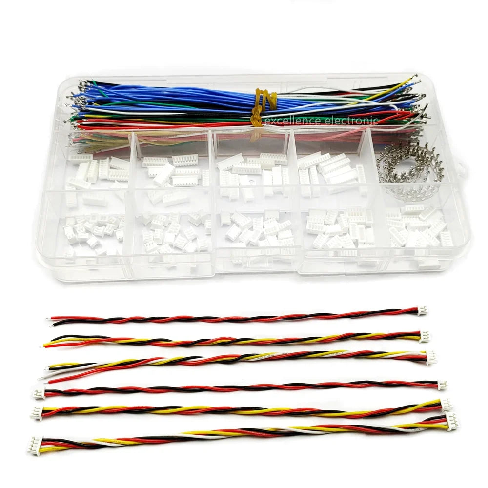 Pitch Connectors Pre-crimped Soft Silicone Cables Compatible JST