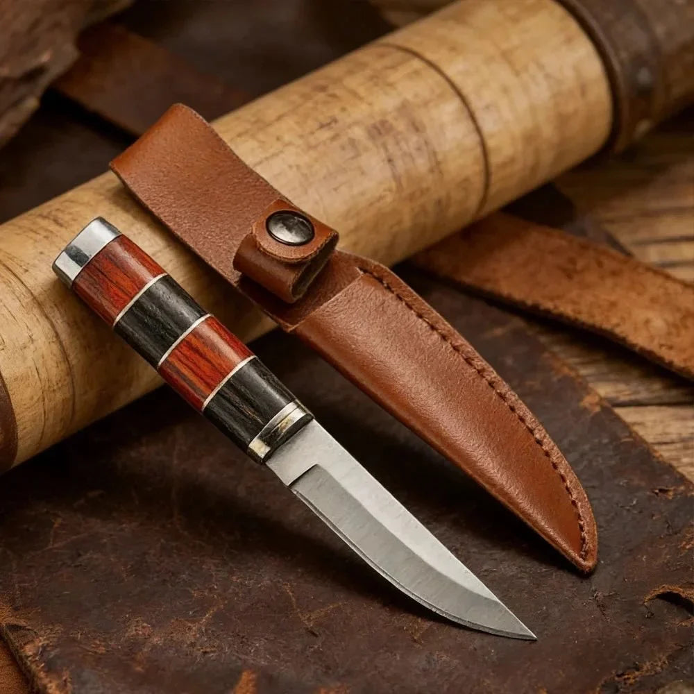 8" Stainless Steel Boning Knife – Wood Handle Butcher Knife