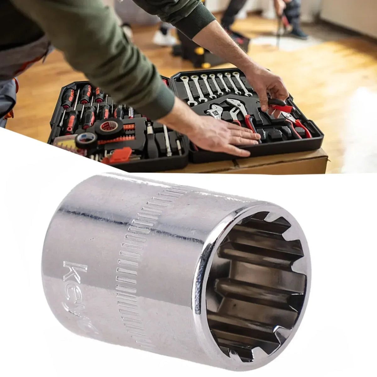 12-Point Mirror Short Socket Bit | 1/4" Drive 4–14mm