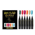 6-Color Nail Art Pens Set – High Pigment, Quick Dry & Waterproof