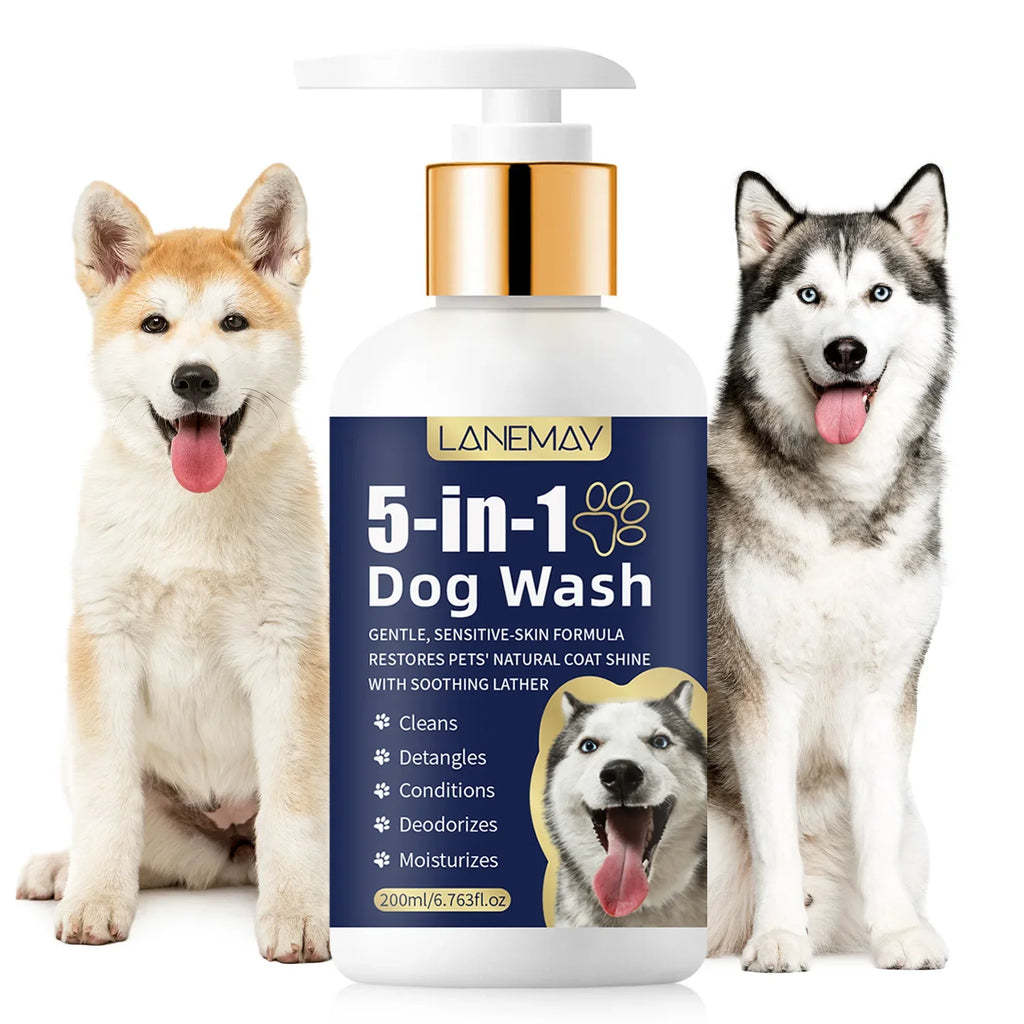 Pet Shampoo for Cats & Dogs – Coat Care & Odor Removal 200ml
