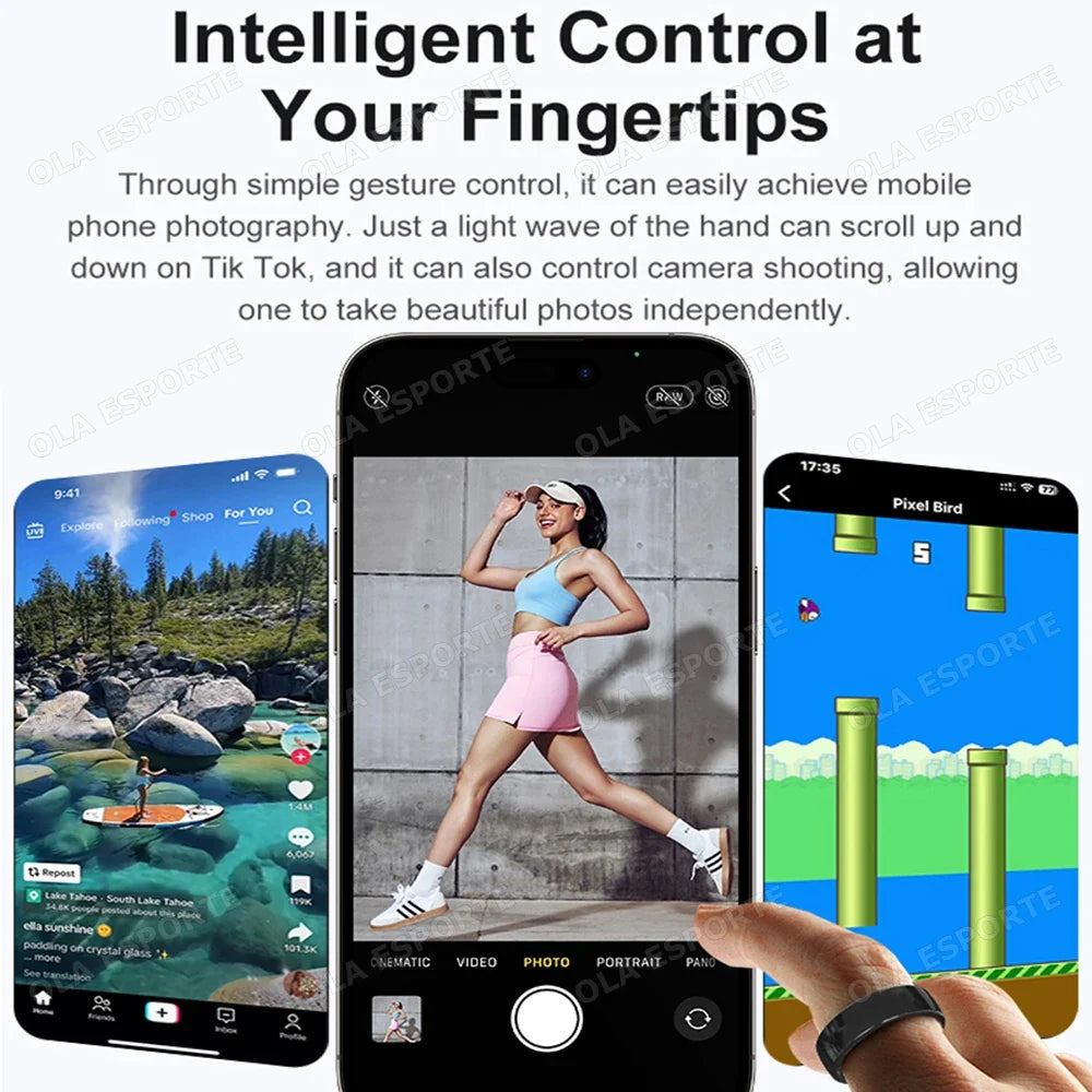 Ola Esporte Smart Ring – Heart Rate, Sleep & Stress Monitor