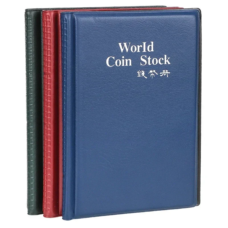 120-Pocket Coin Collection Album Book | PVC Coin Holder Organizer