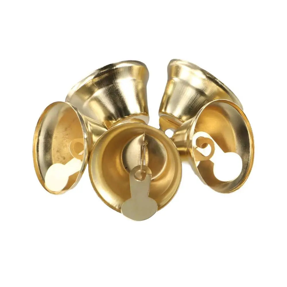 50pcs Gold Jingle Bells – Multi-Size DIY Craft & Wedding Decor