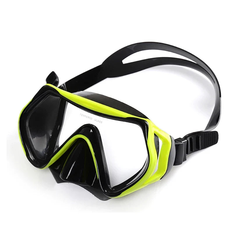 Tempered Glass Diving Mask – Large Frame Snorkeling Goggles