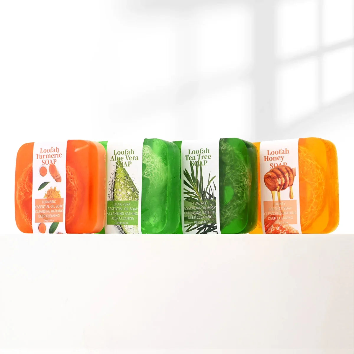 Tea Tree Loofah Soap 100g – Natural Herbal Cleansing Bar