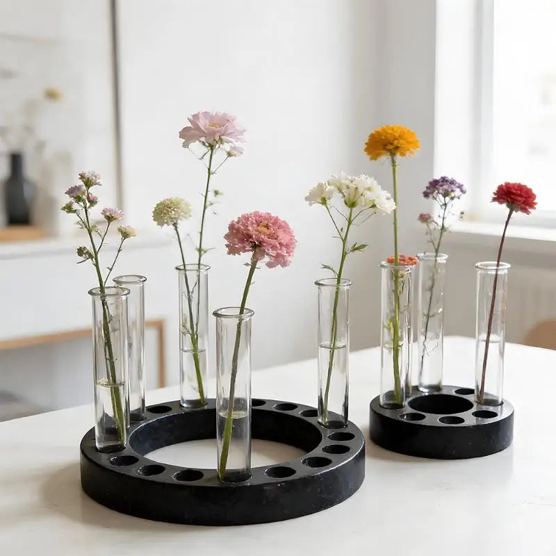 Flower Test Tube Holder Silicone Molds DIY Handmade Vase Tray Epoxy