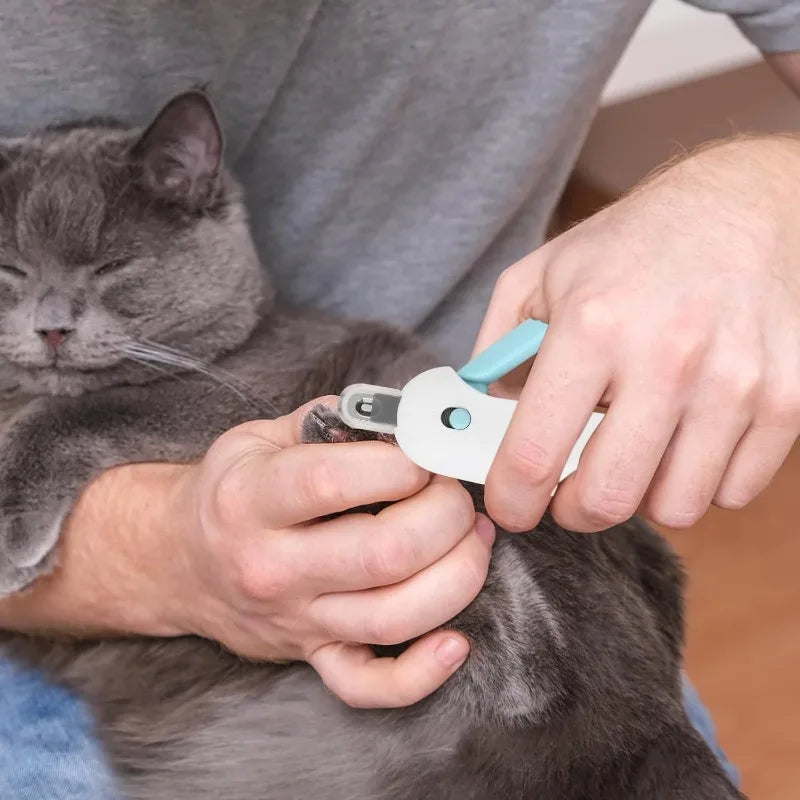 Professional Cat & Dog Nail Clippers with Adjustable Guard – Blue