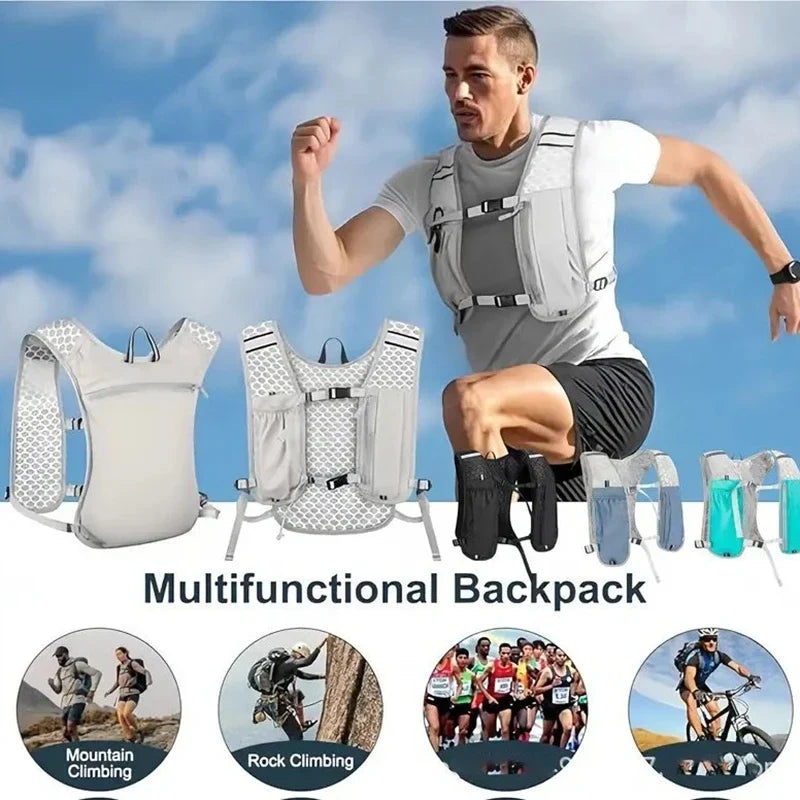 Lightweight Running Vest | Reflective Hydration Pack & Phone Holder
