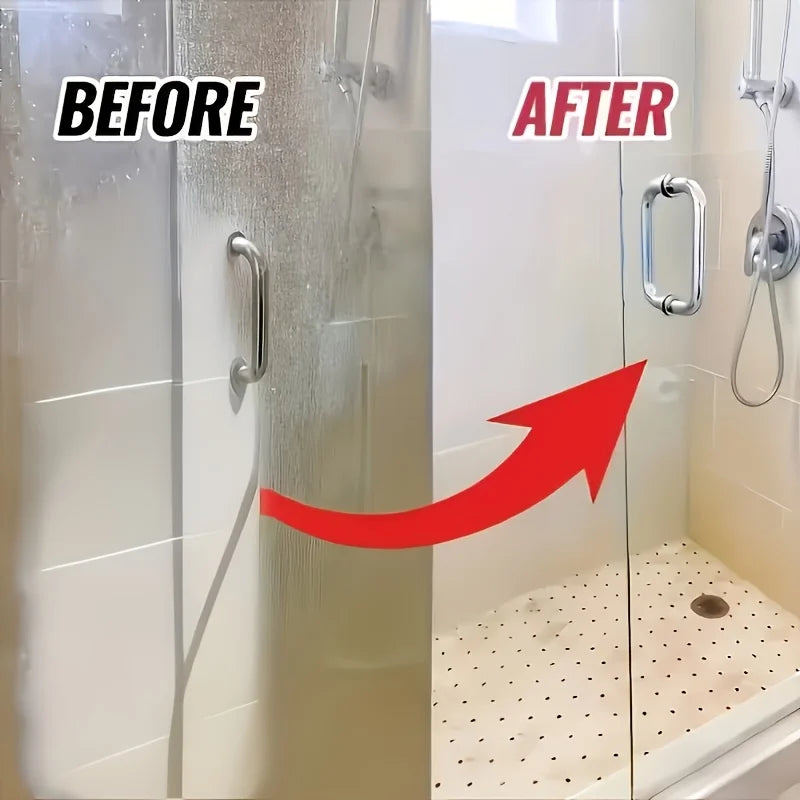 QIFENGHE Glass Cleaner Spray – Shower Door & Hard Water Stains