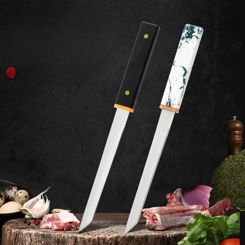 Hand-Forged Utility Kitchen Knife – Stainless Steel Boning Blade
