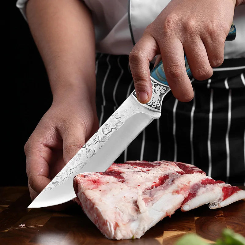 InLeung Hand-Forged Stainless Steel Cleaver – Wood Handle