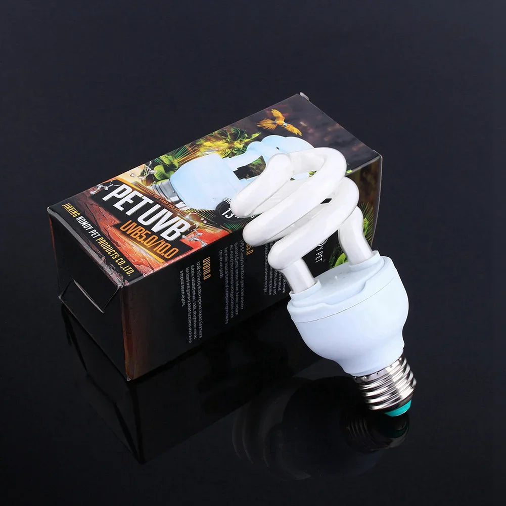 Pet Heating Light Bulb E27 UVB Reptile Lamp 13W 5 0 Base Energy