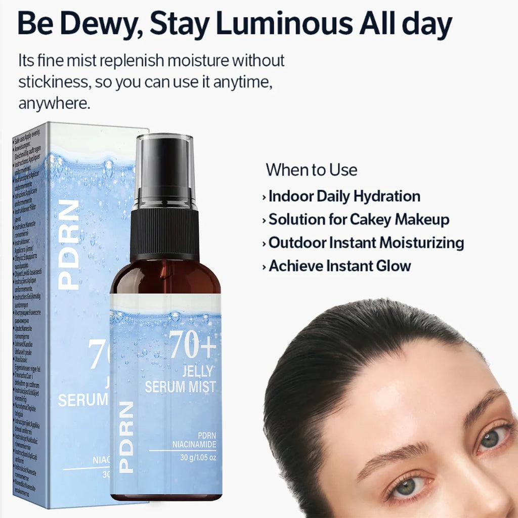 PDRN Jelly Serum Mist – Niacinamide, Collagen & Hyaluronic Acid
