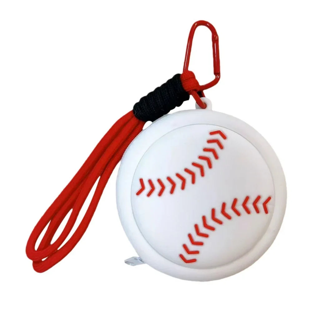 Creative Sports Silicone Coin Purse Wallet Basketball Football Shaped