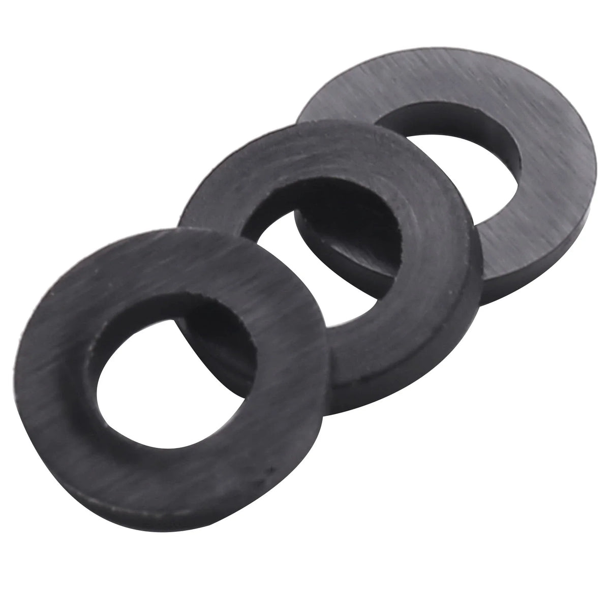 A36T-M3 X Nylon Flat Insulating Washers Gaskets Spacers Black